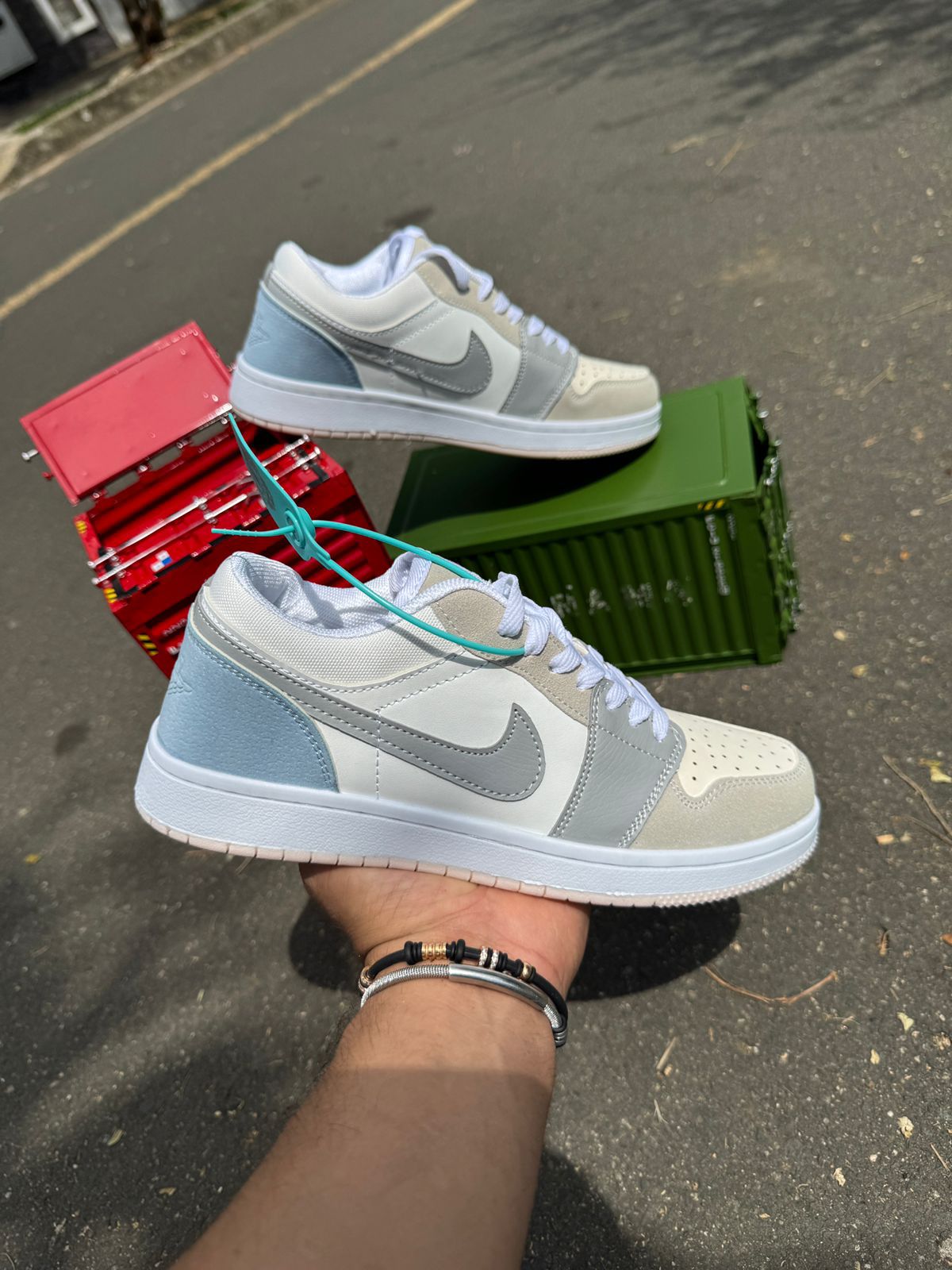 Gray helmet for bikers