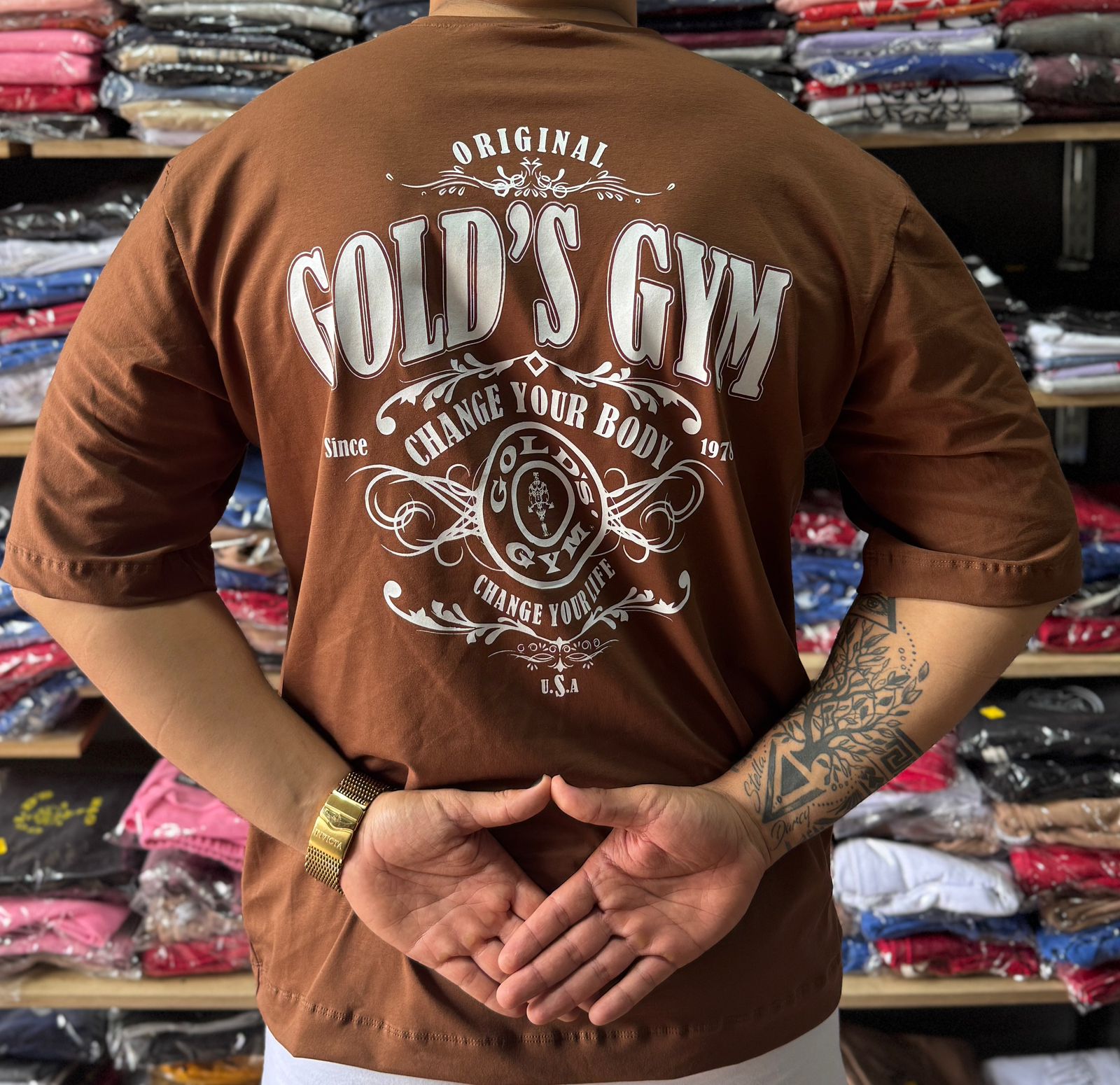 Camiseta Gold´s Gym Oversize