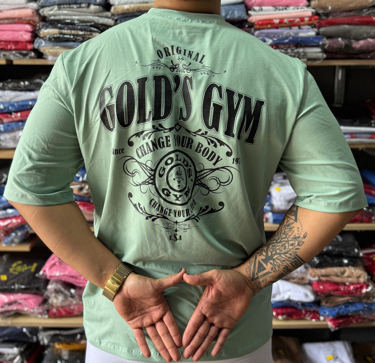 Camiseta Gold´s Gym Oversize