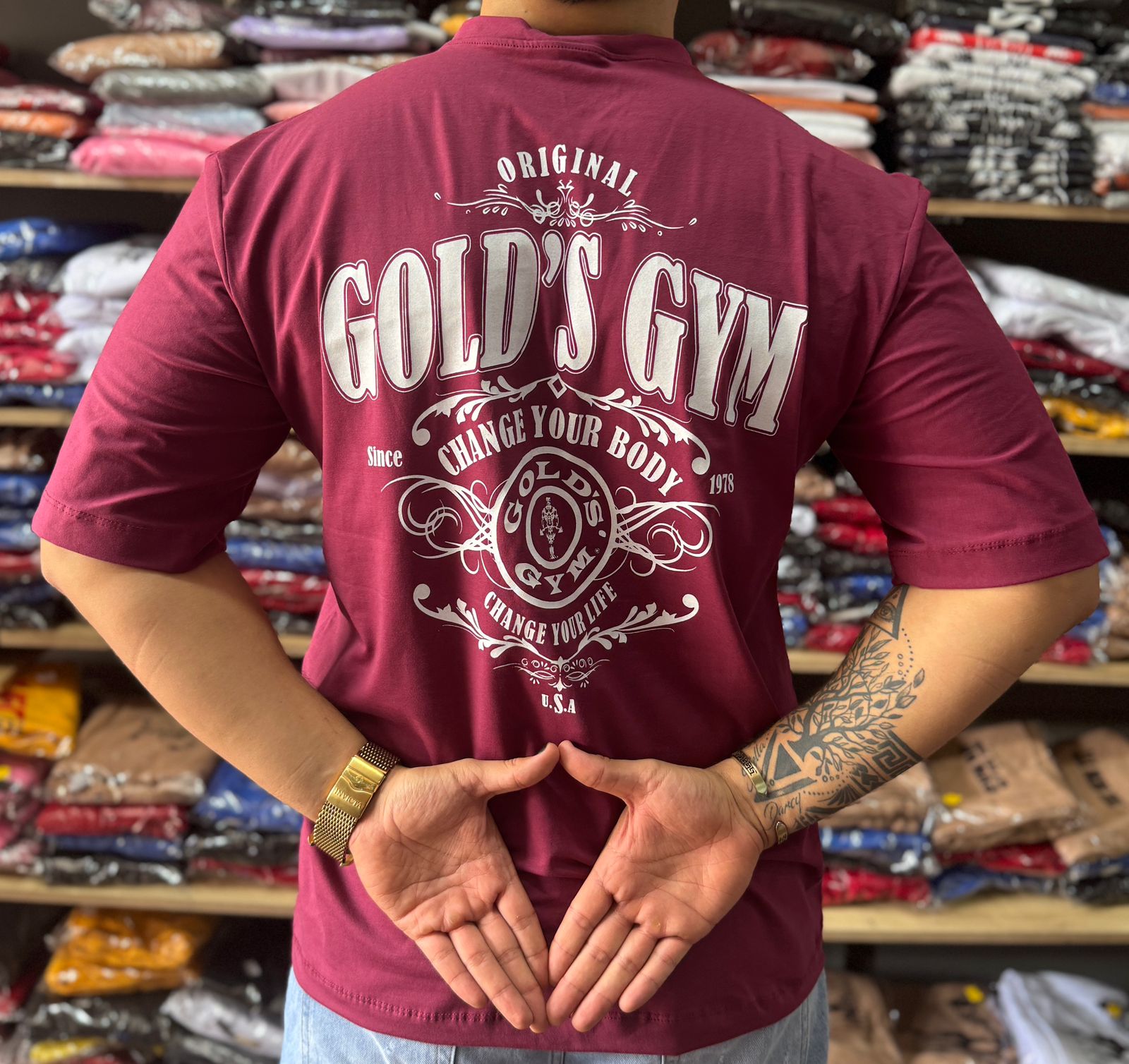 Camiseta Gold´s Gym Oversize