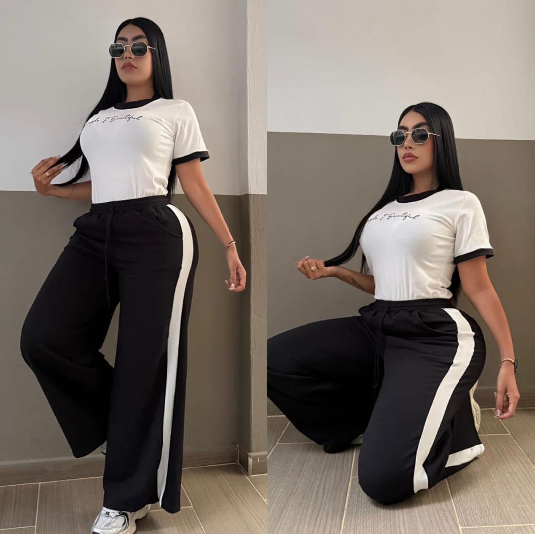 Conjunto Deportivo para Dama – Polera + Pantalón | UrbanFit 👚🔥🧢✨